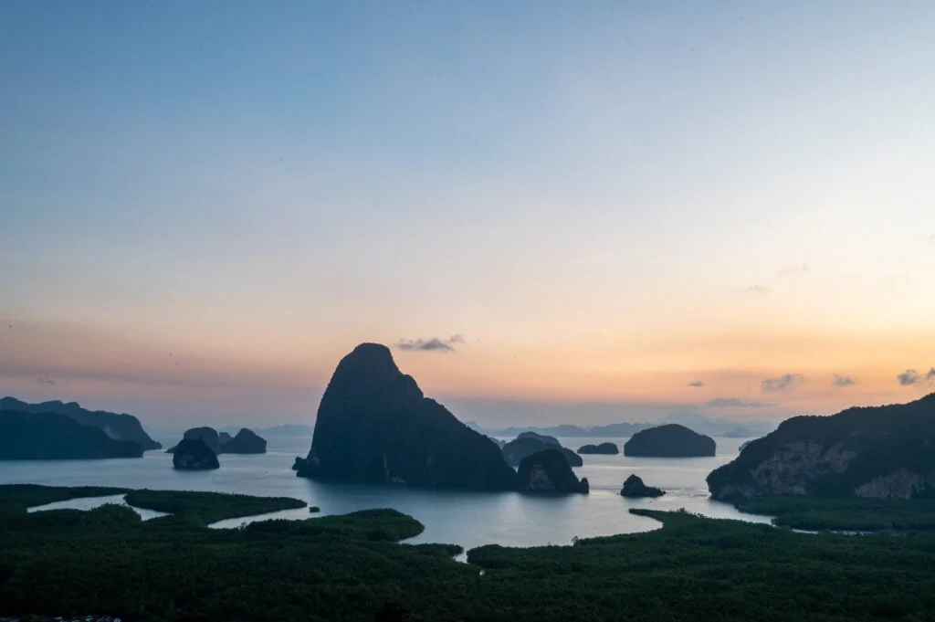ausblick auf die phang nga bay