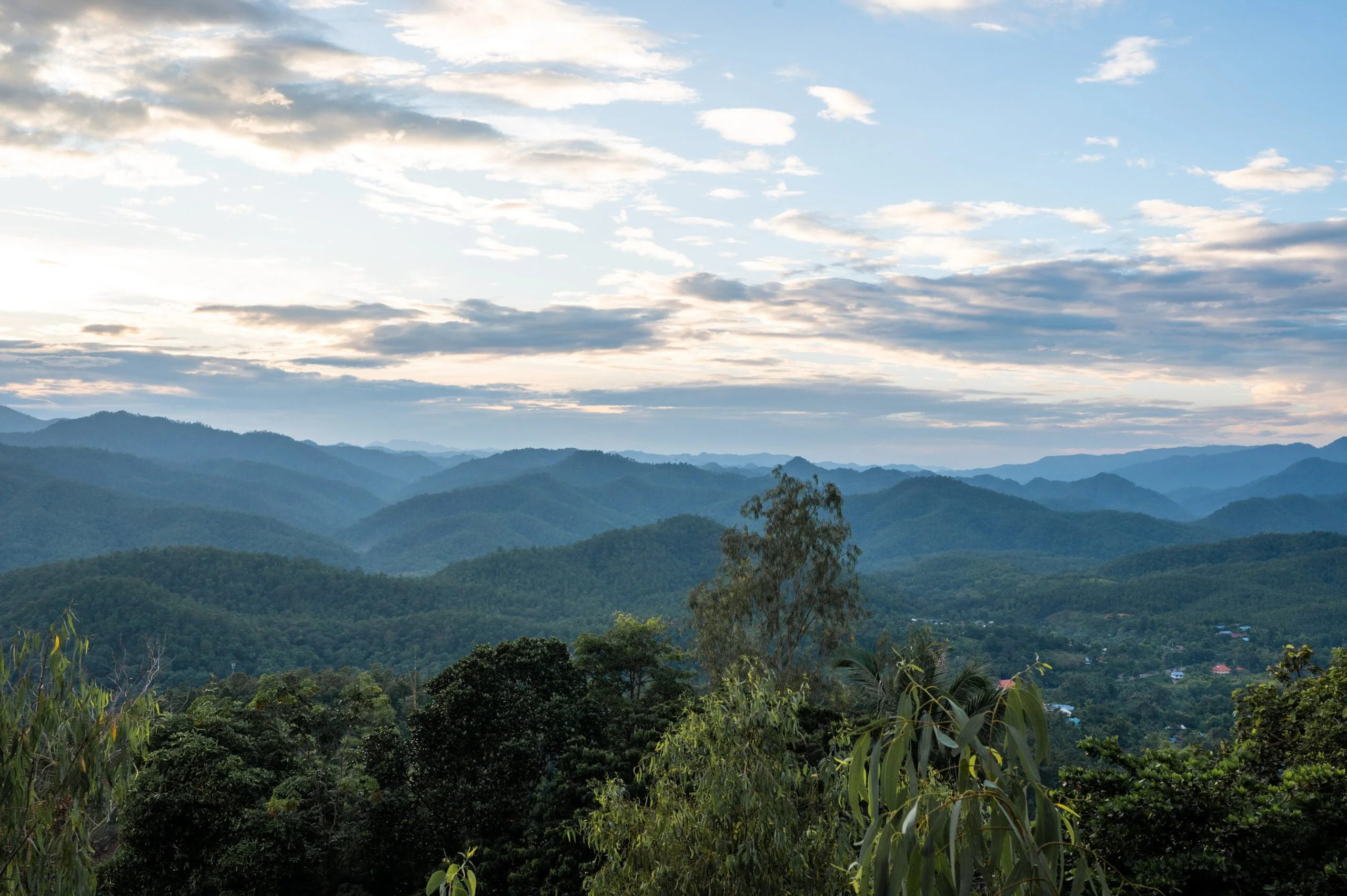 Aussichtspunkt auf dem Mae Hong Son Loop in Thailands Norden