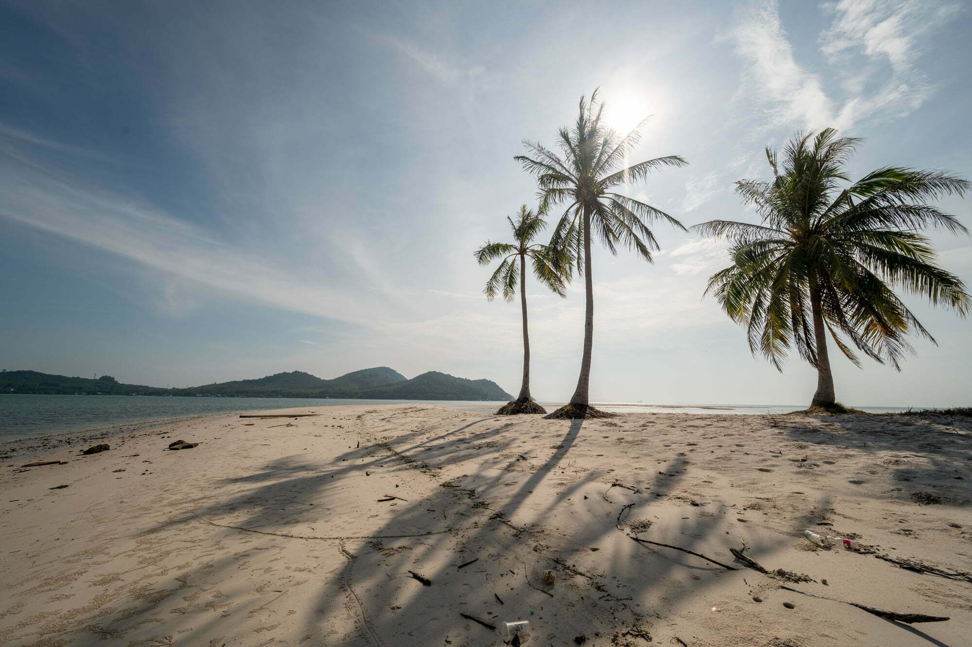 Palmen-Laem-Had-Beach-Koh-Yao-Yai Heller Sand und Palmen am Laem Had Beach auf Koh Yao Yai