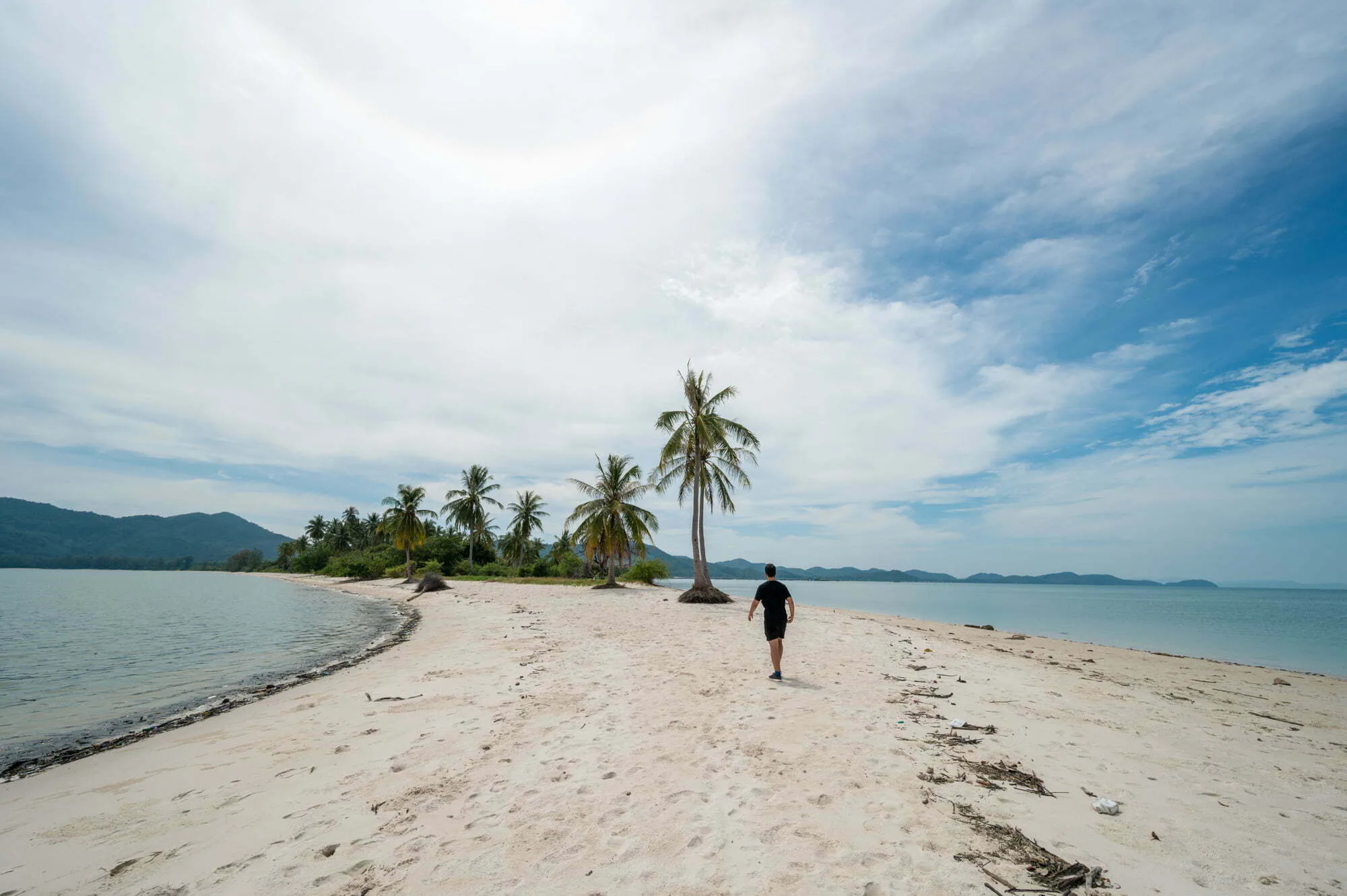 Nils Alexander Kemna auf der Sandbank am Laem Had Beach auf Koh Yao Yai
