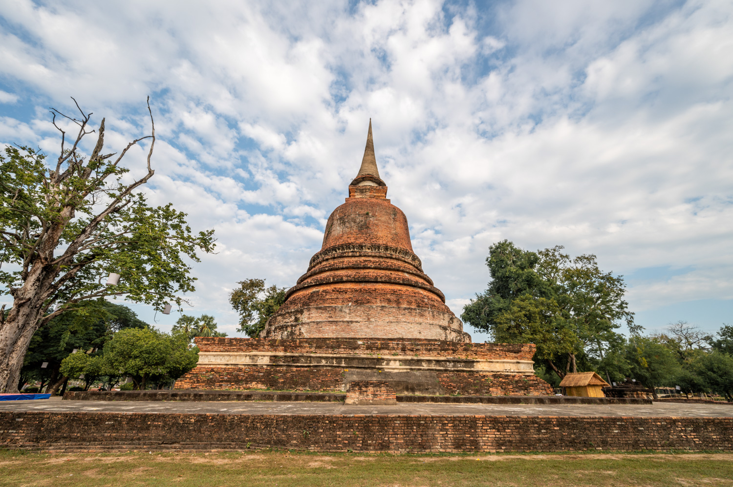 Wat Chana Songkhram Chedi im Wat Chana Songkhram in Sukhothai