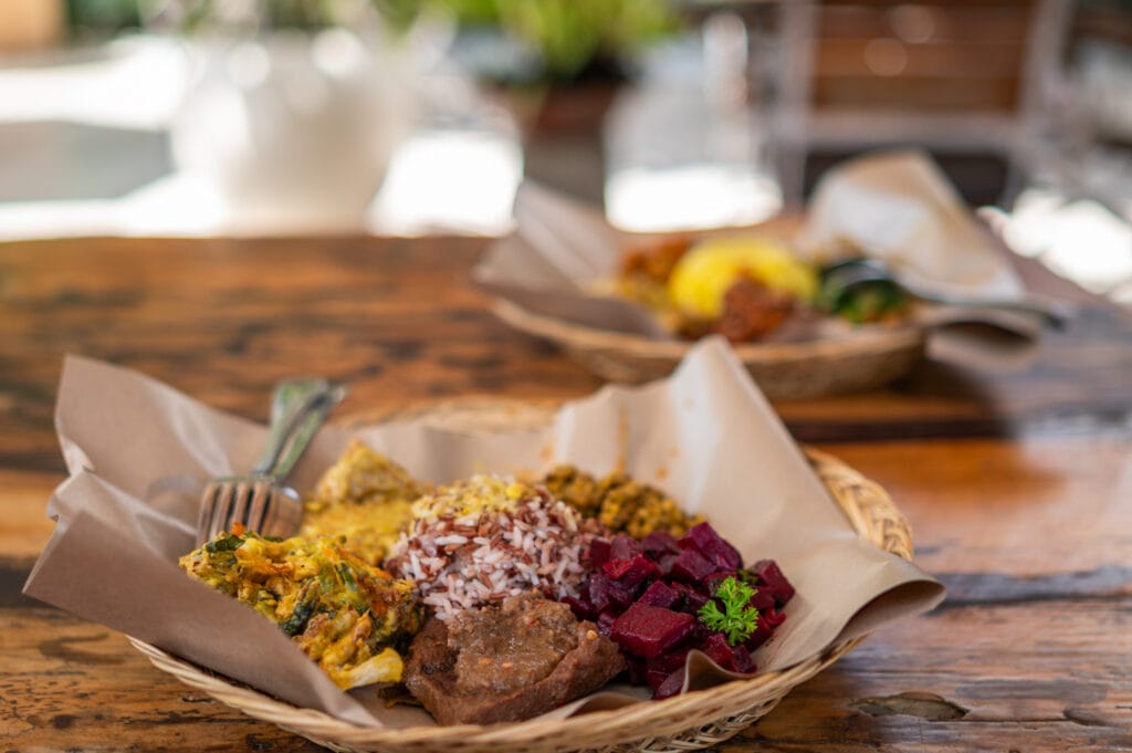 Nasi Campur in Yeyes Warung