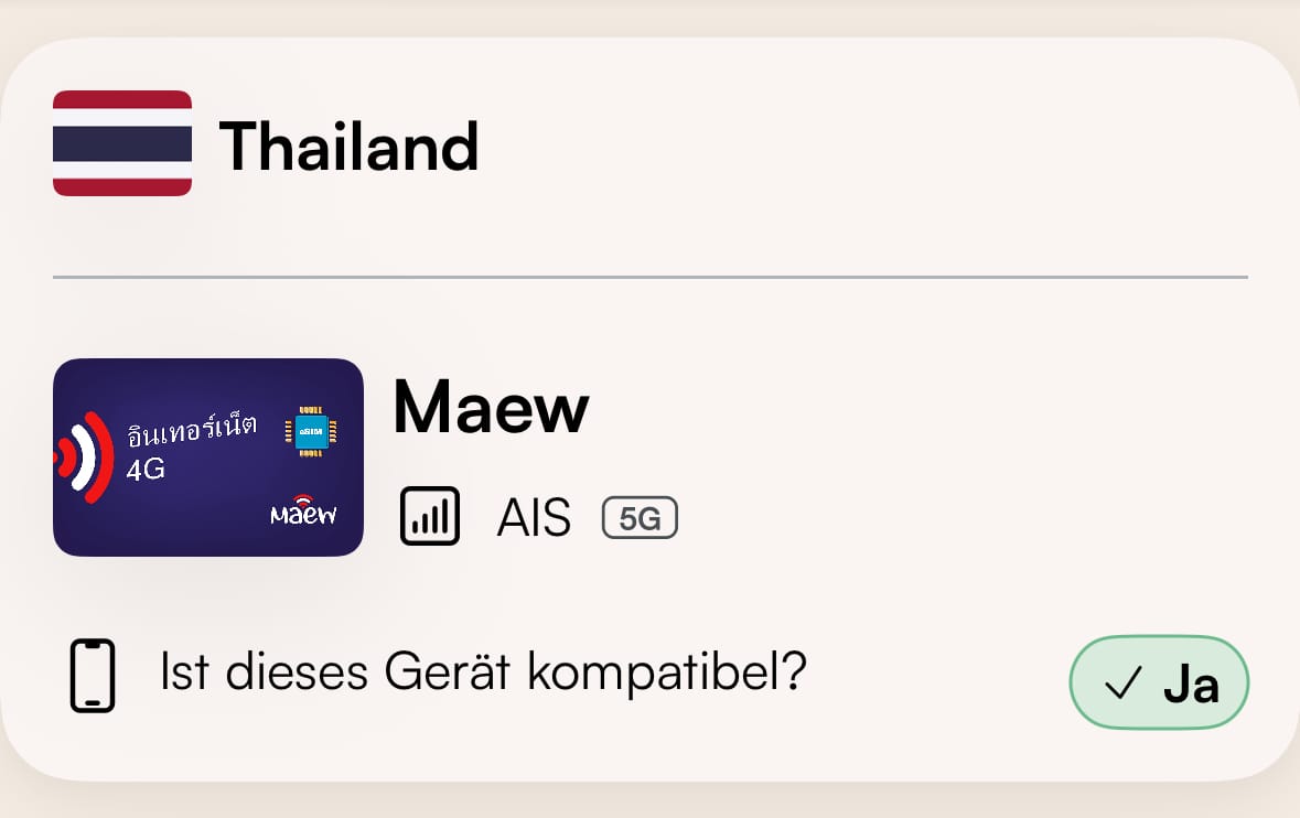 airalo thailand erfahrungen esim (2) eSIMs ohne thailändische Telefonnummer in der Airalo App