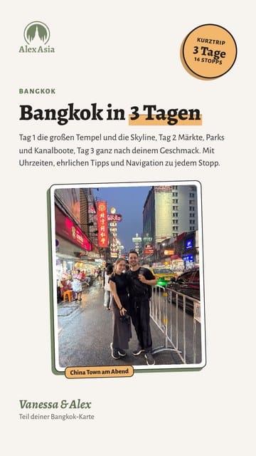 Titelblatt des PDFs „Bangkok in 3 Tagen“ von AlexAsia