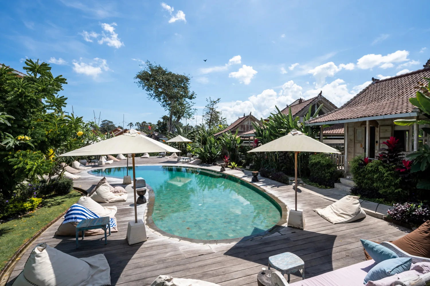 Pool in unserer Unterkunft Spaces Bali