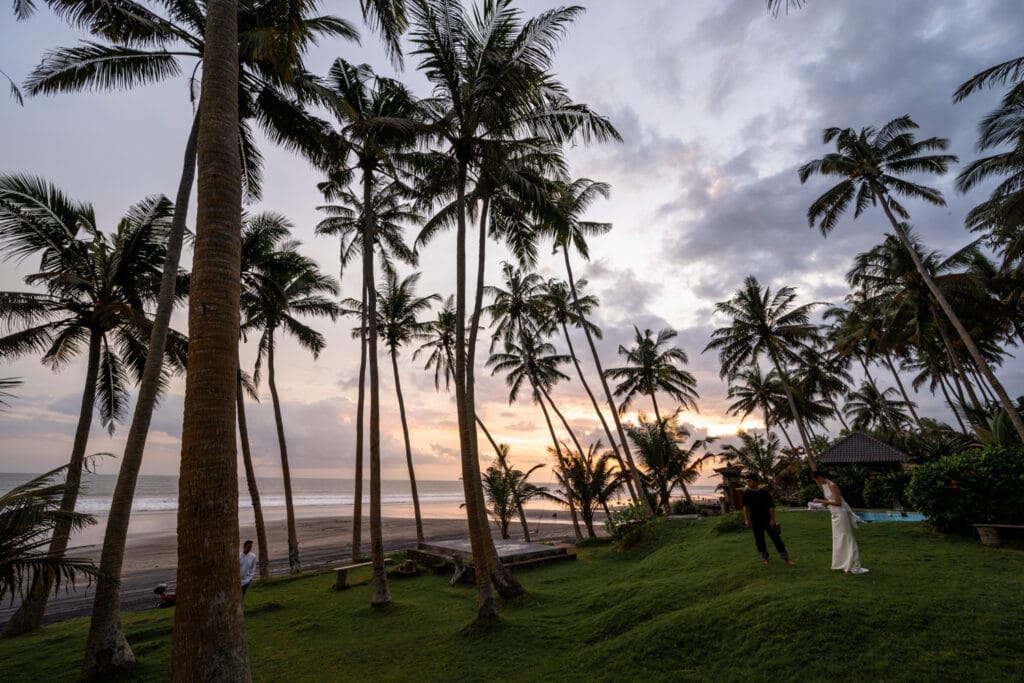 Fotoshooting im Coconut Park am Pasut Beach