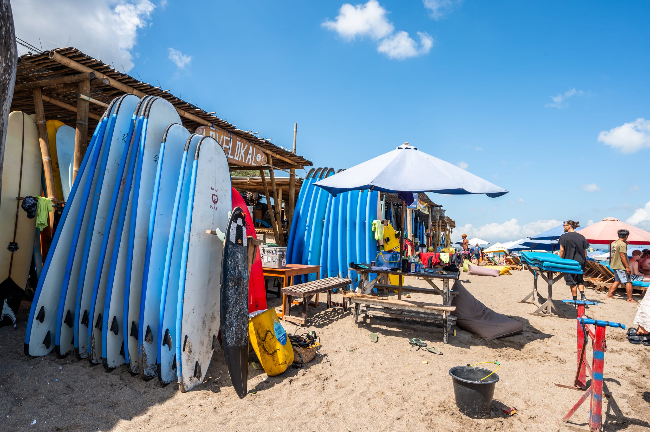 Surfschulen am Canggu Beach