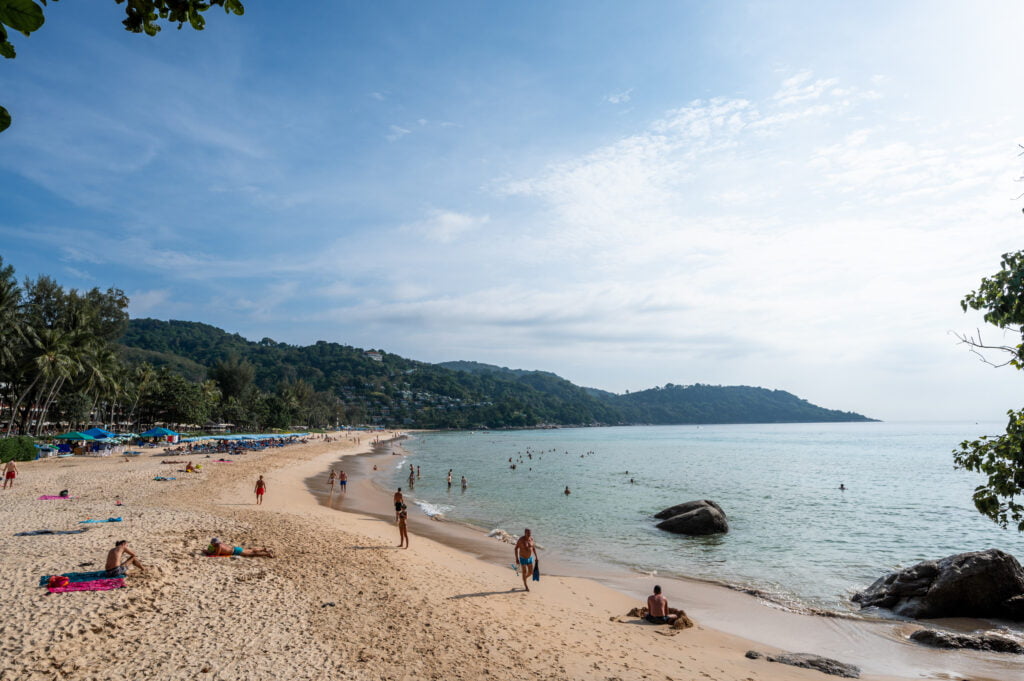 Ausblick auf den Kata Noi Beach