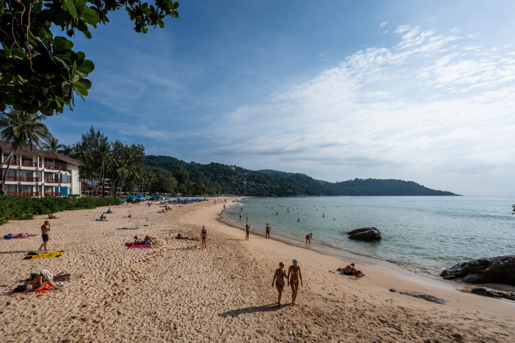 Ausblick auf den Kata Noi Beach