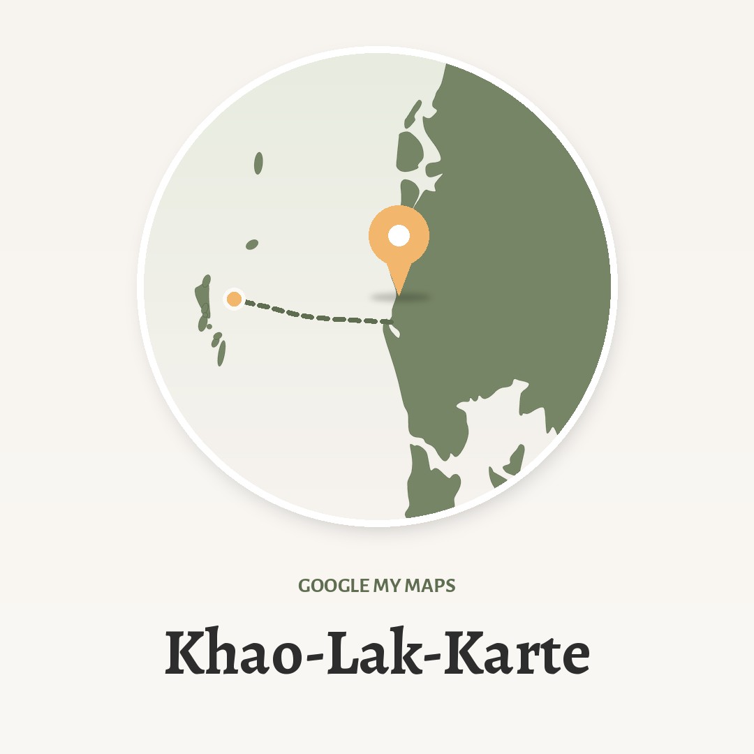 Khao-Lak-Karte von AlexAsia mit der Küste von Khao Lak und den Similan Islands, Karte in Google My Maps