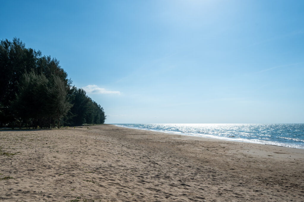 Der mittlere Strandabschnitt