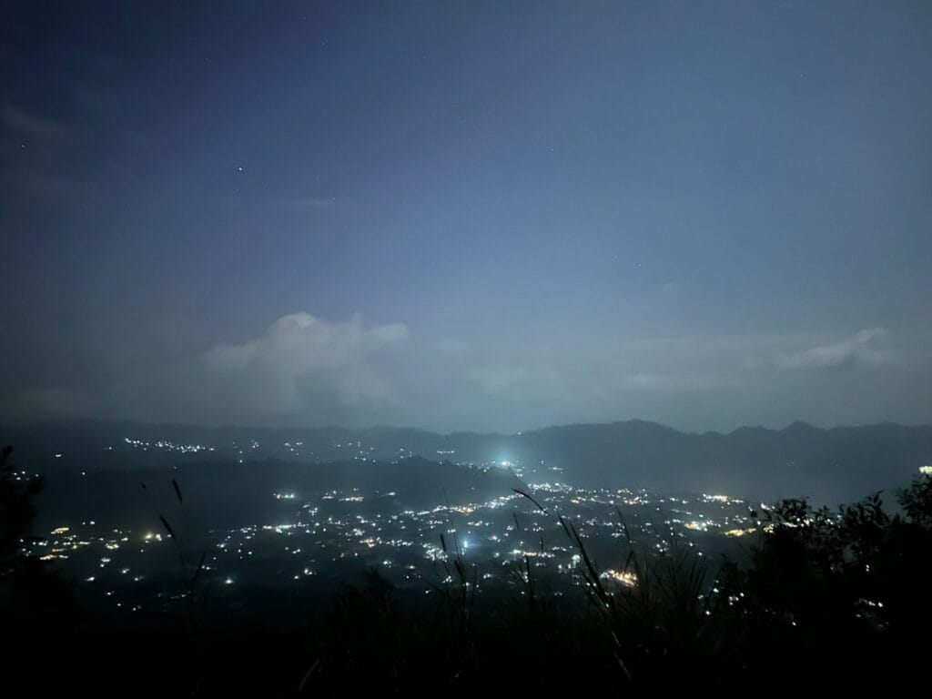 Ausblick bei Nacht vom Mount Batur