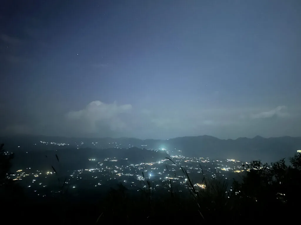 Ausblick bei Nacht vom Mount Batur