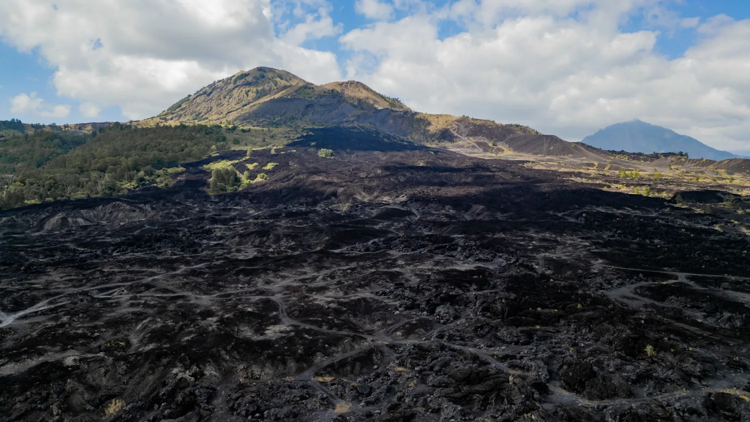 Lavafelder am Mount Batur