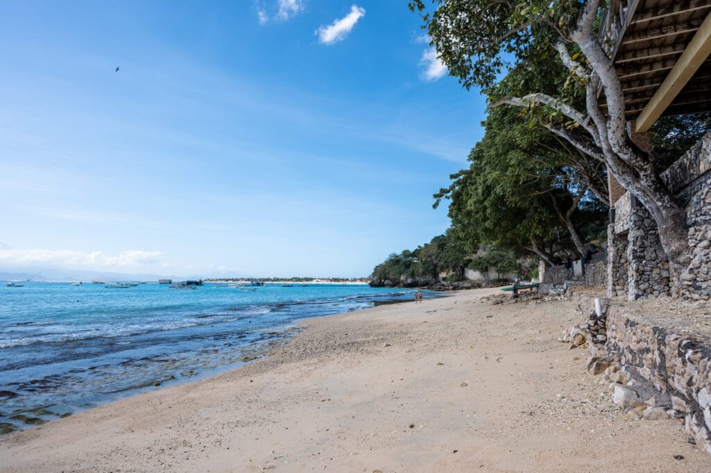 Grober Sand am Tamarind Beach