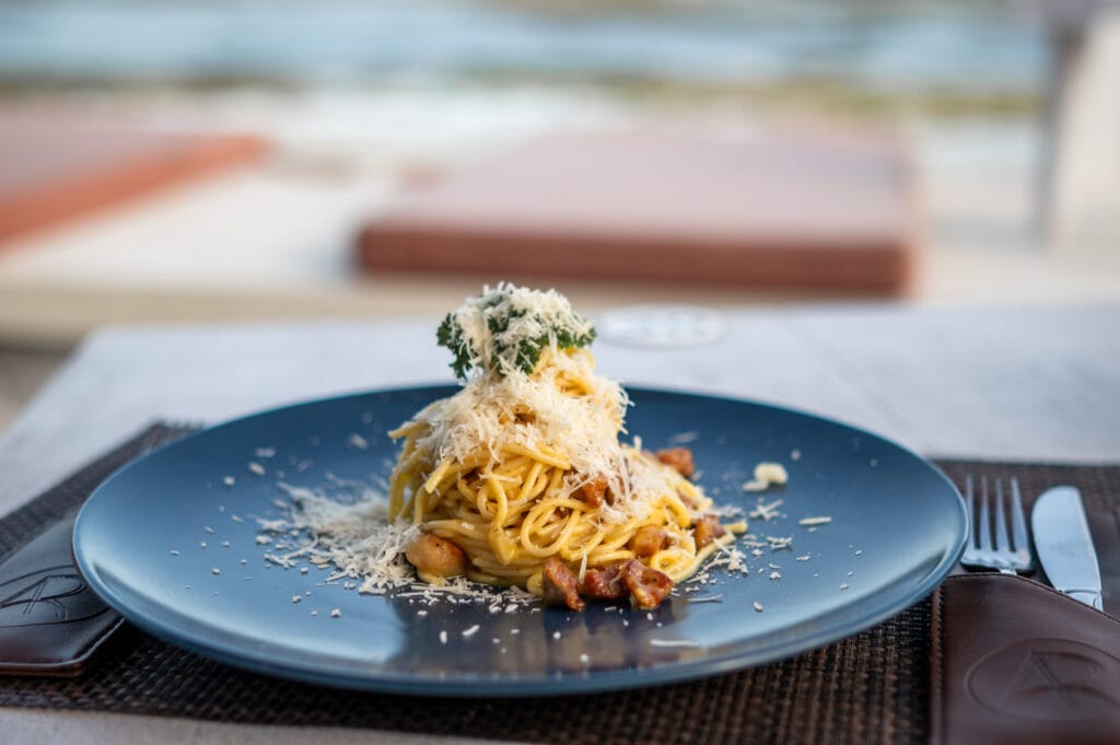 Spaghetti Carbonara im Alponte Ristorante