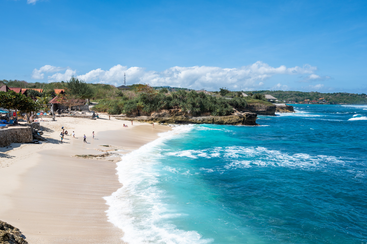 nusa lembongan hotel (14) Ausblick auf den Dream Beach