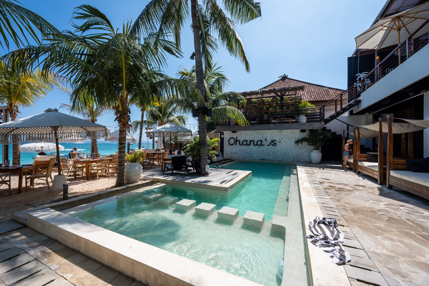 nusa lembongan hotel (18) Beach Club am Jungutbatu Beach