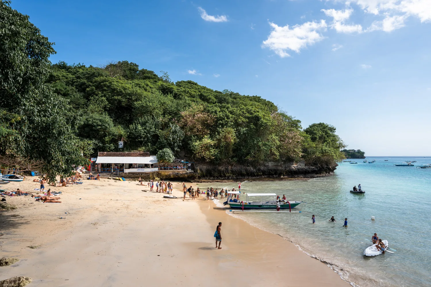 nusa lembongan strände (19) Ausblick auf den kleinen Coconut Beach