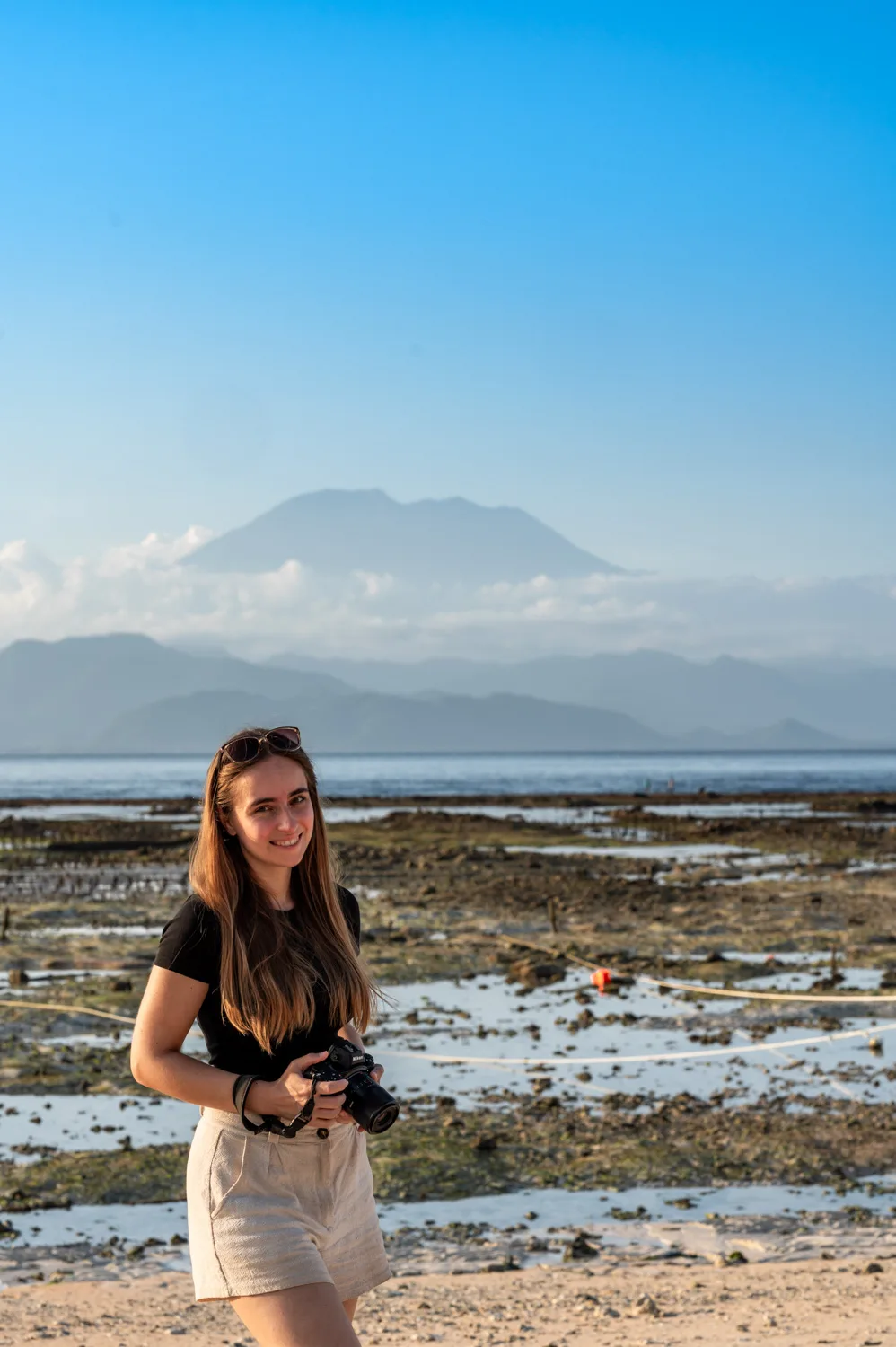 nusa lembongan strände (33) Ich zum Sonnenuntergang am White Sand Beach