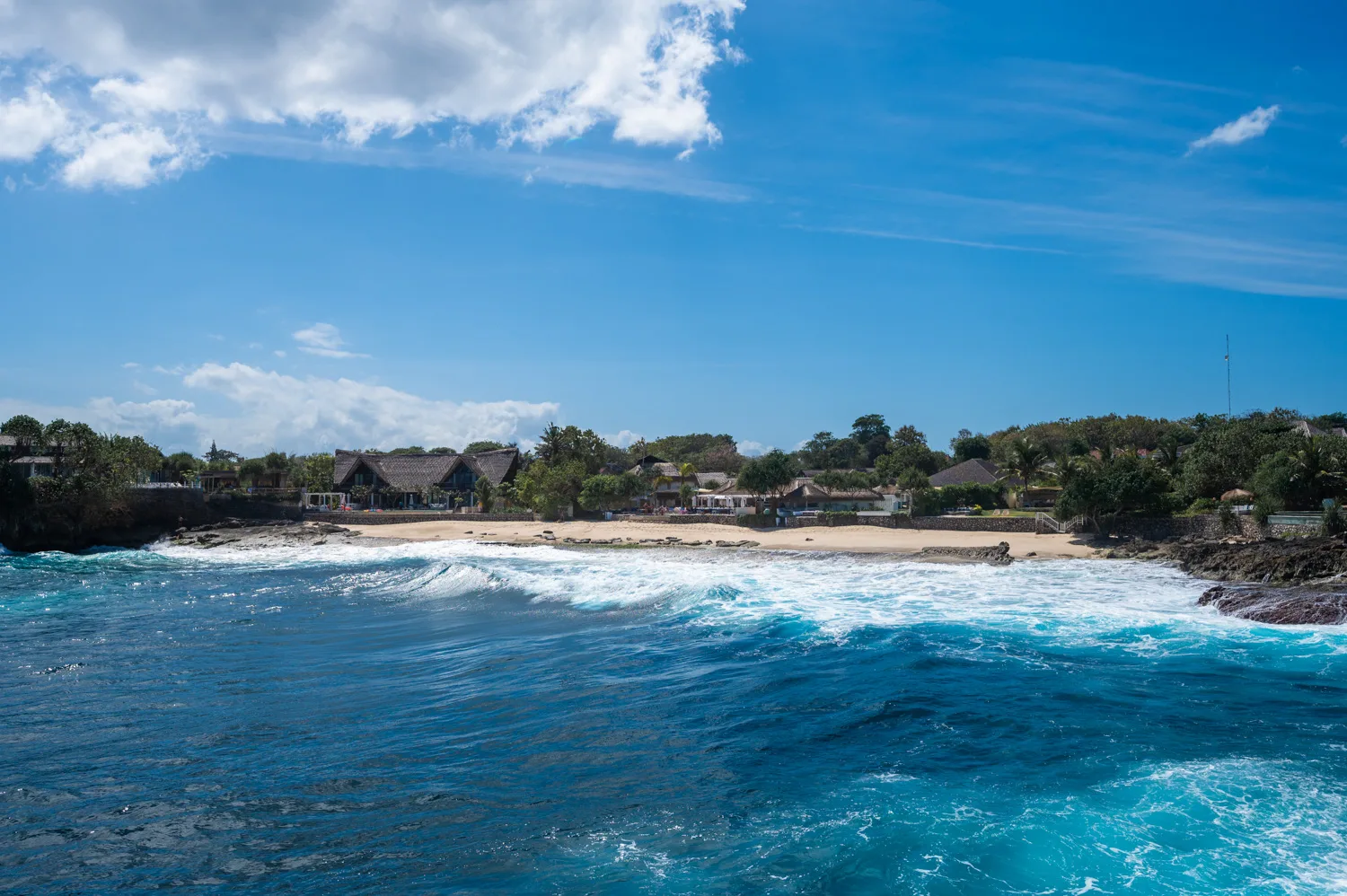 nusa lembongan strände (7) Ausblick auf den Sandy Bay Beach