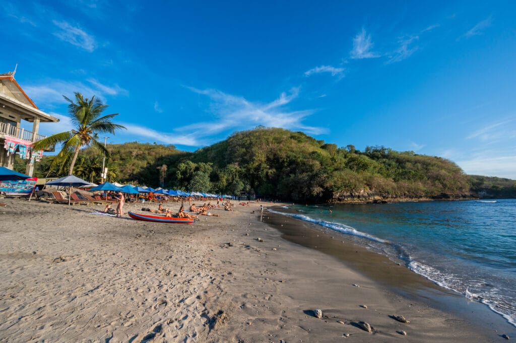 Südlicher Abschnitt der Crystal Bay zum Sonnenuntergang