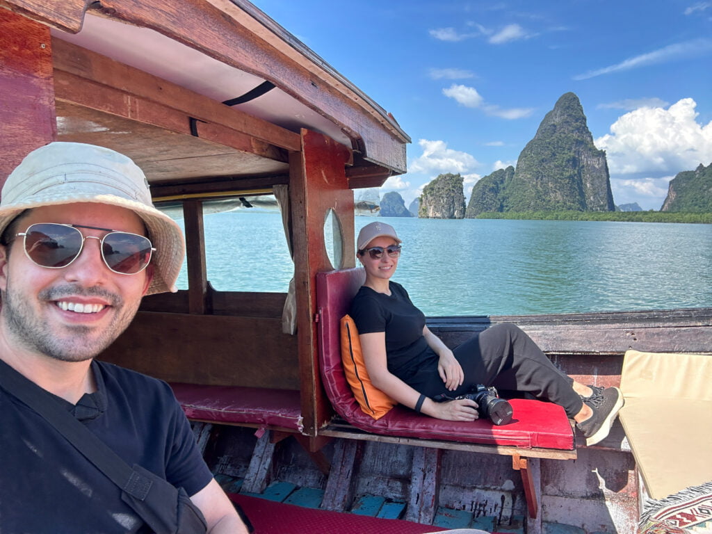 Wir beide auf Tour in der Phang Nga Bucht