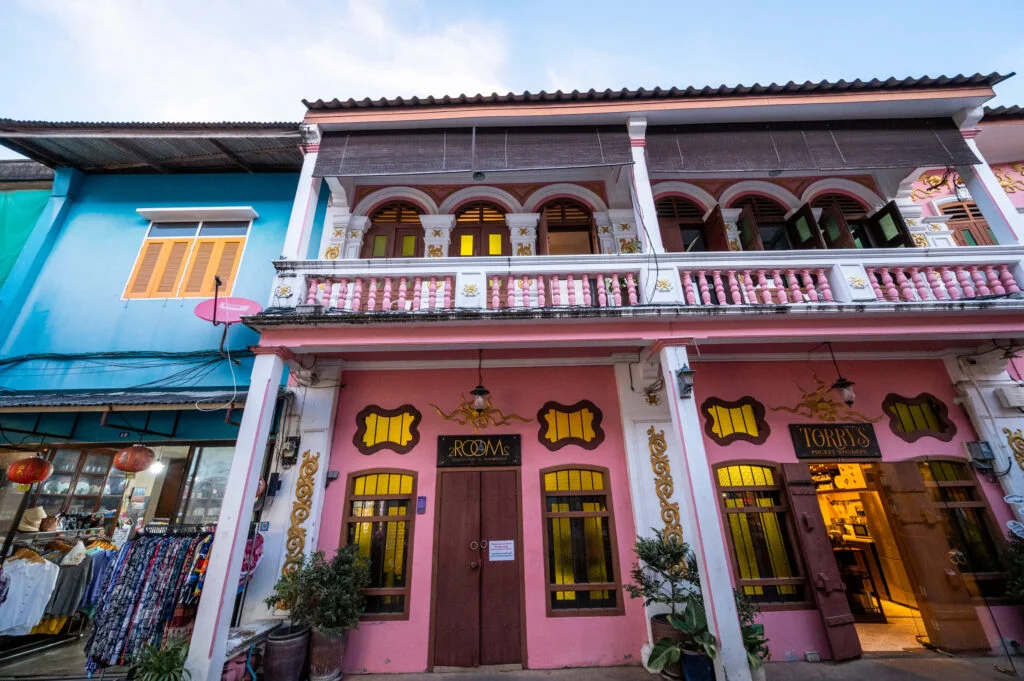 Sino-portugiesische Architektur in Phuket Old Town
