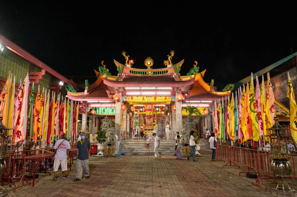 jui tui shrine während des vegetarian festivals