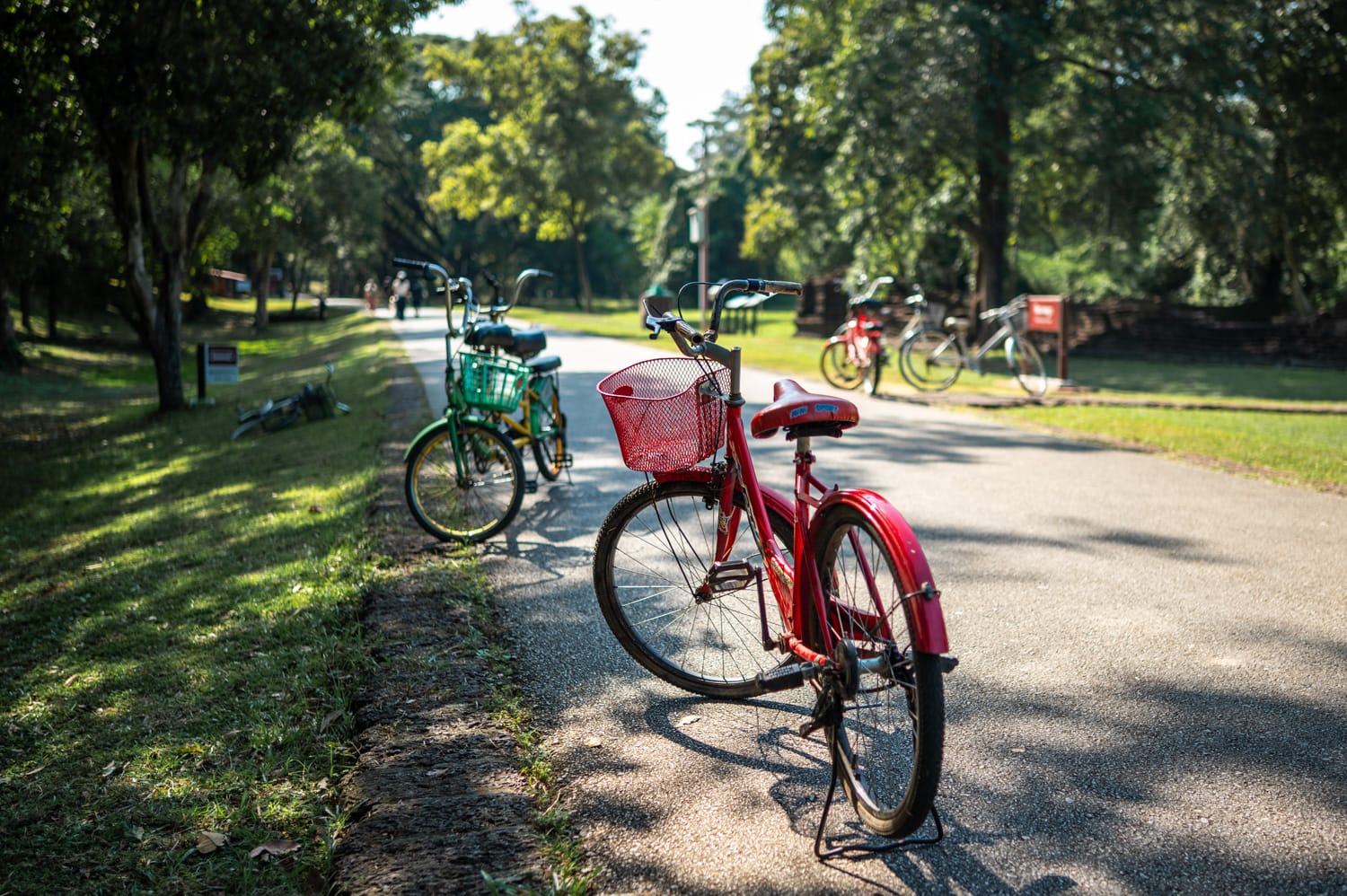 si satchanalai thailand (4) Fahrräder zum Umherkommen im Geschichtspark Si Satchanalai