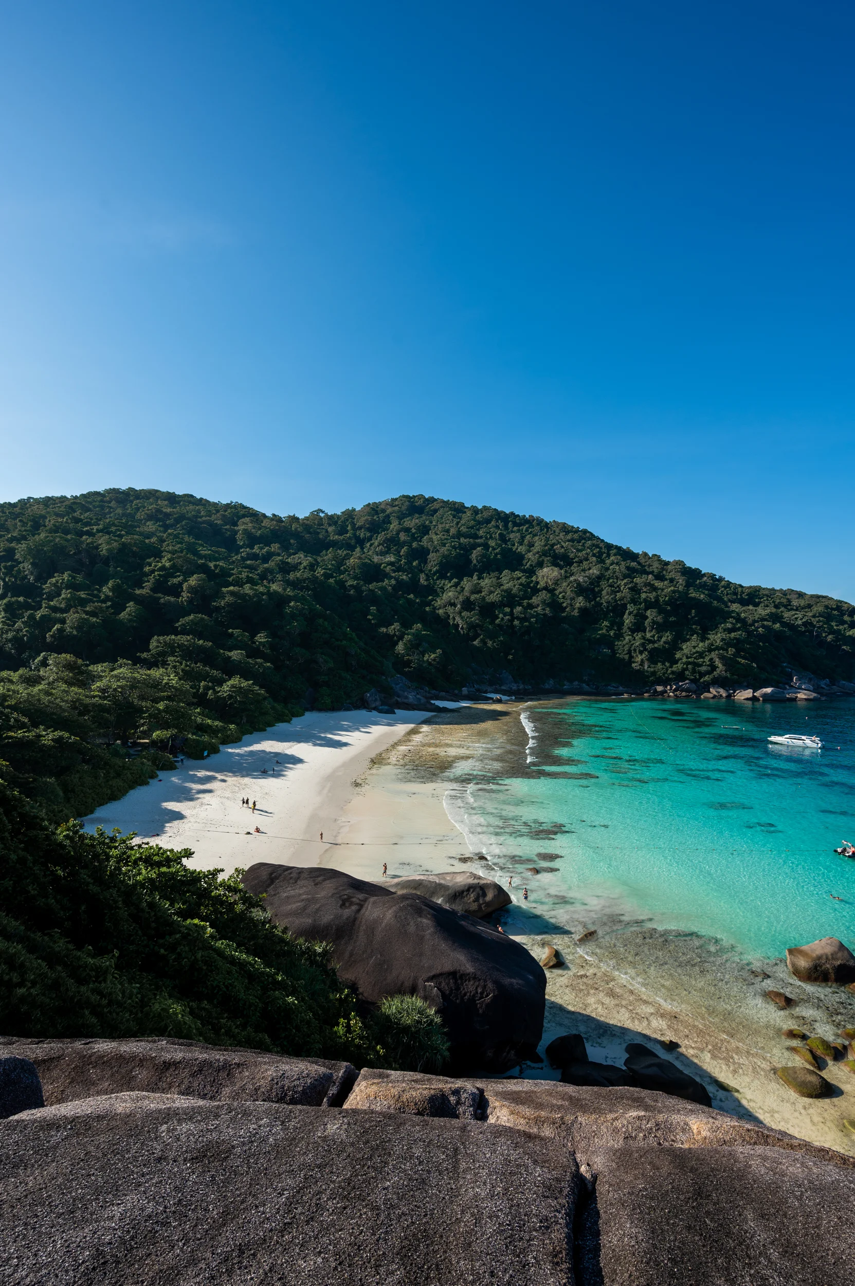 Ausblick vom Sail Rock auf die Donald Duck Bay