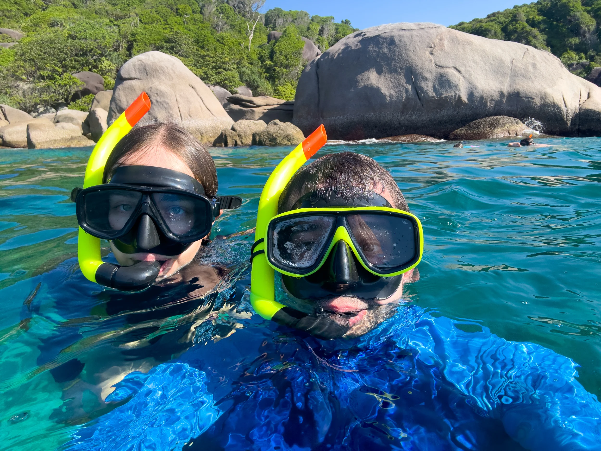 Wir beide beim Schnorcheln auf den Similan Inseln