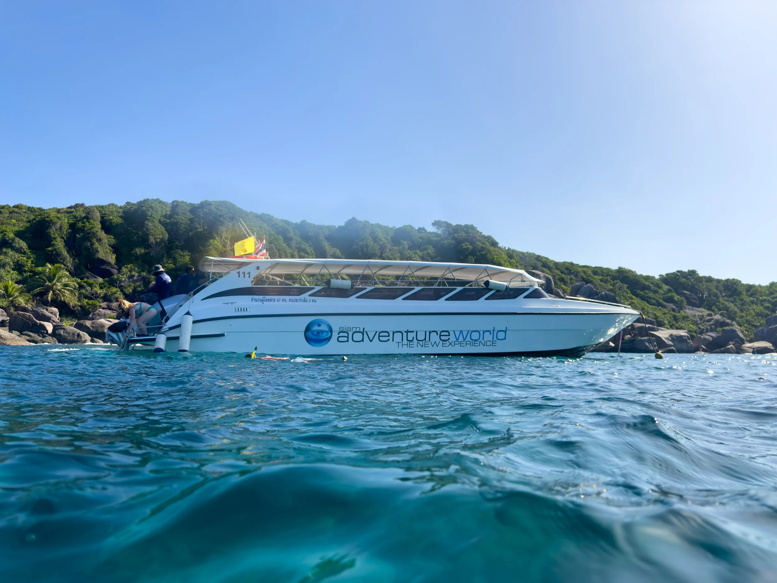 unser Schnellboot auf den Similan Islands