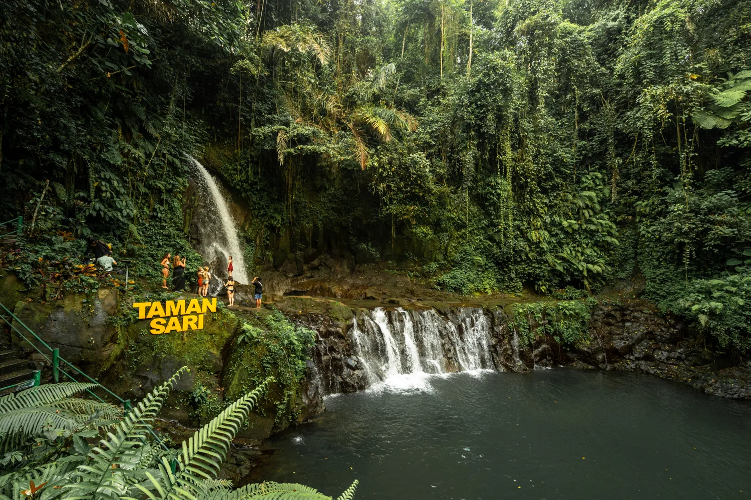 becken am taman sari waterfall bei ubud