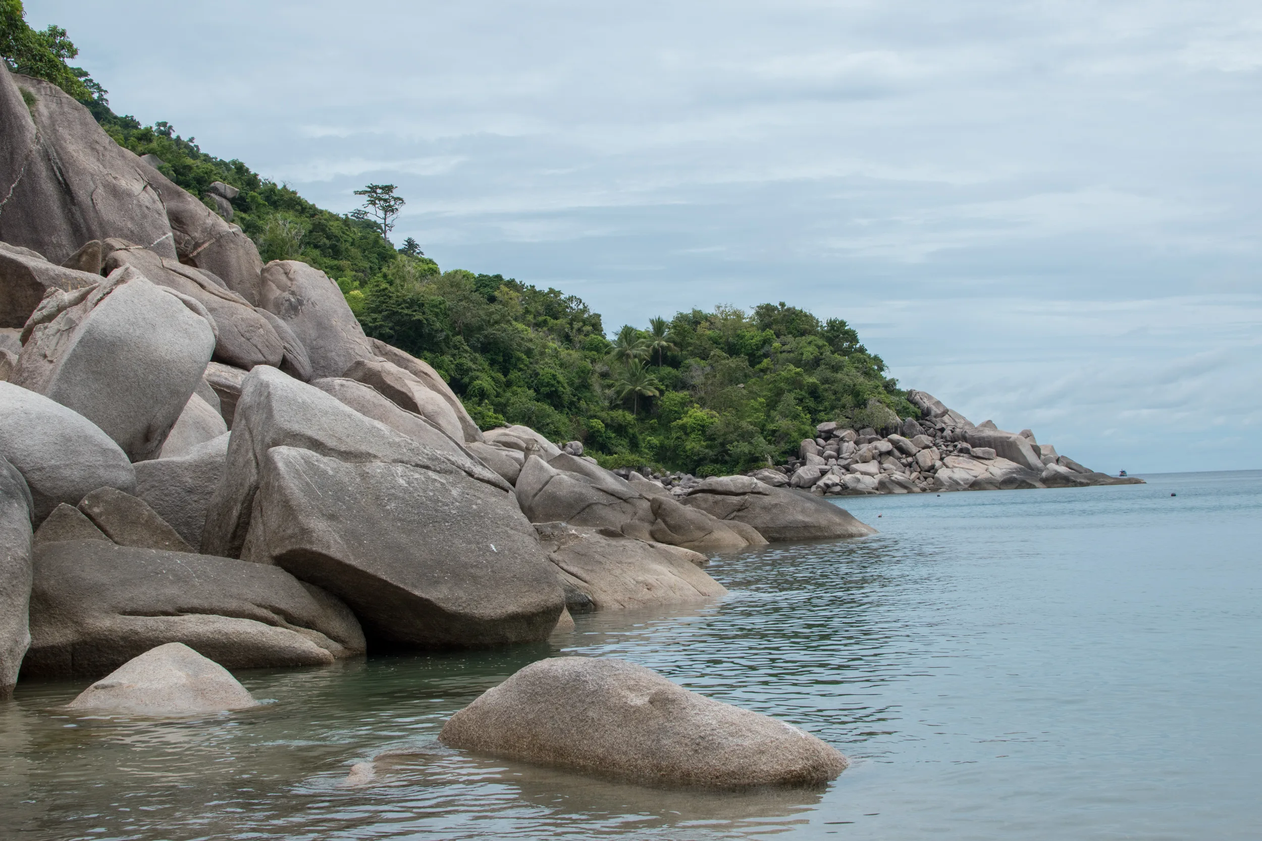 Bewölkter Himmel auf Koh Tao gegen Anfang Oktober