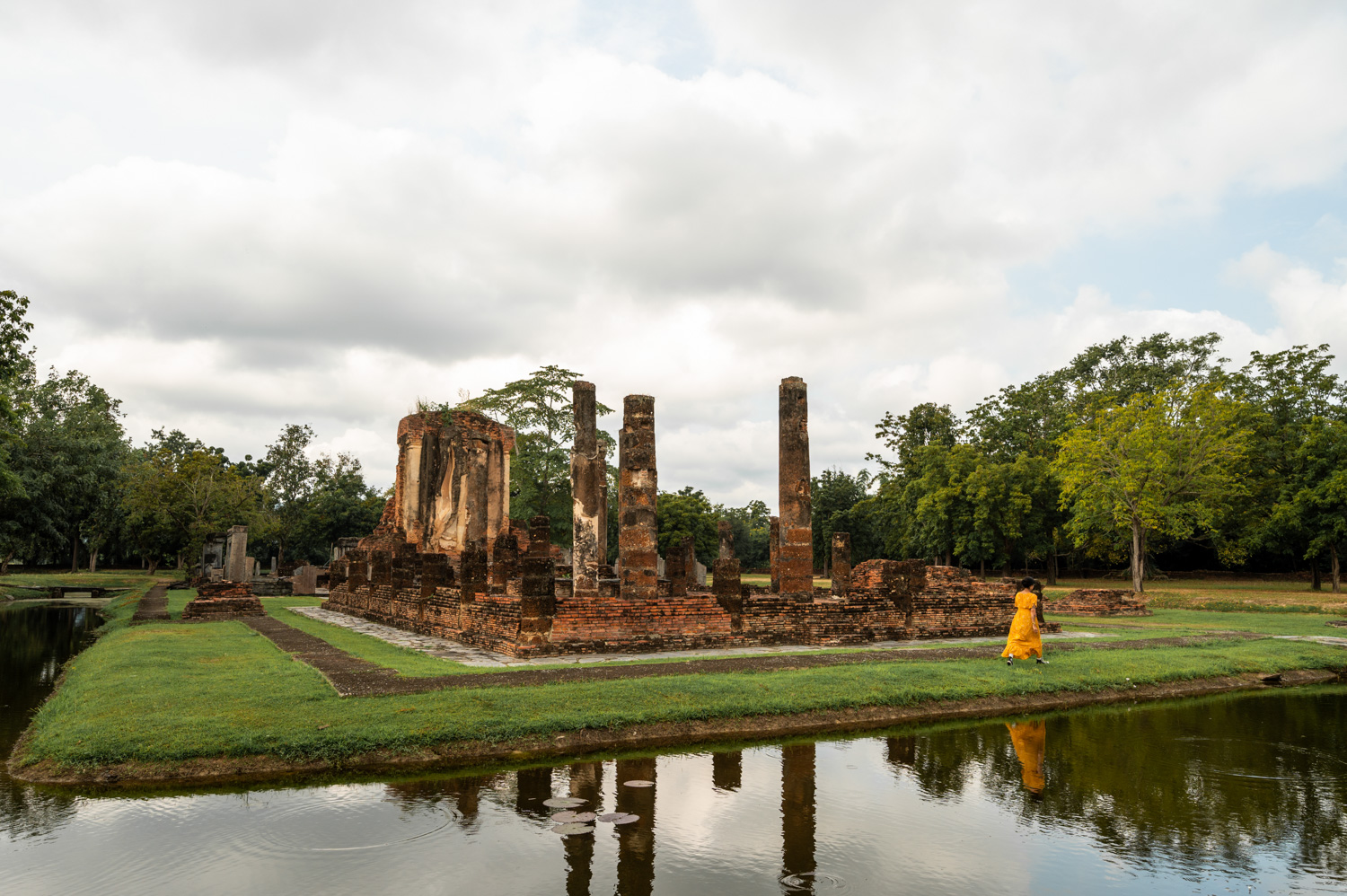 wat chetuphon (2) Säulen des Wat Chetuphon in Sukhothai