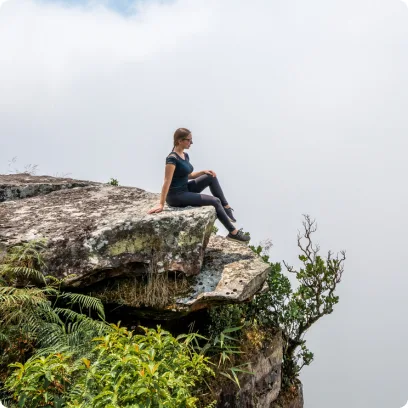 Vanessa auf dem Bokor Hill