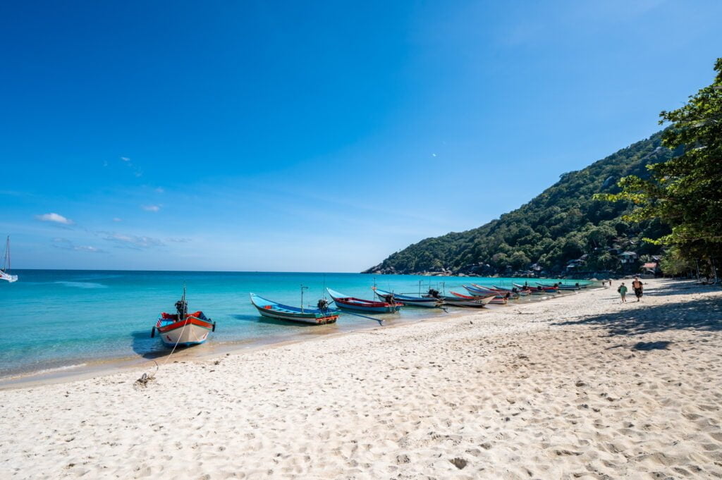 Boote am Haad Yuan auf Koh Phangan