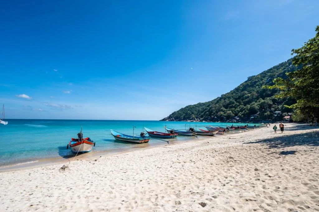 Boote am Haad Yuan auf Koh Phangan